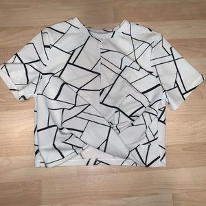 Geometric crop top